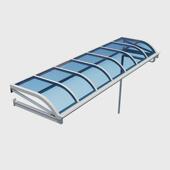 铝合金雨棚窗棚家用阳台雨棚别墅庭院遮雨棚耐力板无声遮阳棚定制