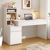 实木书桌写字桌学生学习桌电脑桌家用卧室办公桌小户型奶油桌子风