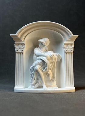 战神与维纳斯复古雕塑艺术商业装饰石膏雕像桌面氛围摆件节日礼物