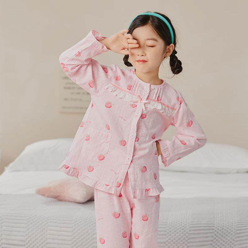 日系儿童春夏薄款纯棉纱布睡衣套长袖防蚊服空调服亲子家居服,童装/婴儿装/亲子装,家居服套装,淘宝优惠券,粉丝福利购,淘宝优惠卷