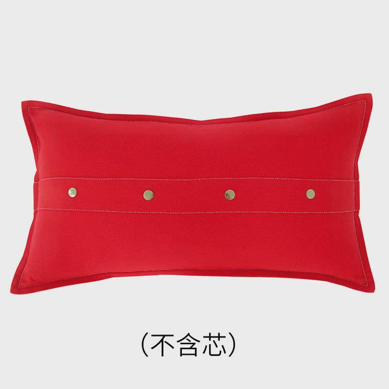 抱枕套靠垫套国风新中式靠枕腰枕结婚喜庆新年布置红色