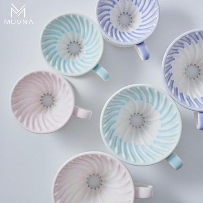 MUVNA慕威纳漫泥陶瓷手冲咖啡壶V60过滤杯分享壶咖啡手冲壶套装