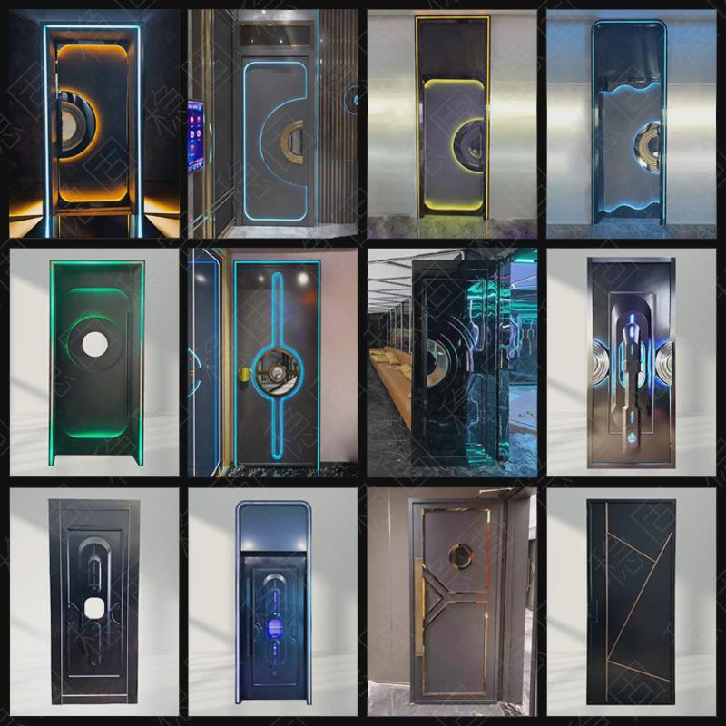 门隔音门防火门发光ktv包房包间包厢不锈钢门酒吧会所夜场卡拉ok