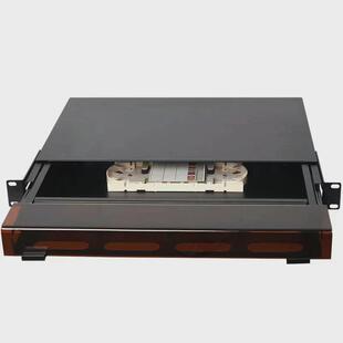 透明亚克力板mpo带导轨光纤终端盒可配小盒子光纤配线架终端盒