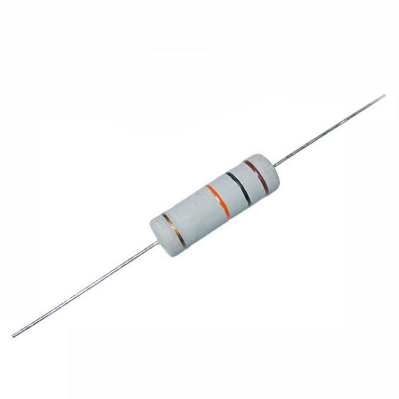 碳膜电阻5W5%1R/2R/3R/4R3/5R6/6R2/7R5/10R/20R国产色环电阻