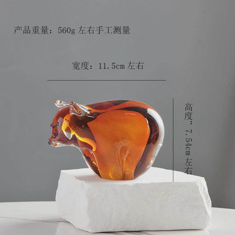 淄博琉璃工艺品摆件博山水晶玻璃客厅家居酒店民宿艺术品装饰图片