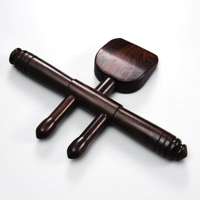 第二代乌木升阳刮痧铲檀实木擀筋棒背部按摩美容院拨筋棒