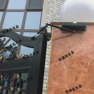 鐵門自動閉門器側裝 置緩沖無門框柵欄 鐵藝門室外庭院改大門關門裝