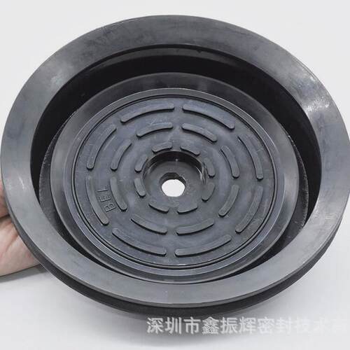 生产厂家供应汽车玻璃上片台200mm双层可拆卸橡胶真空吸盘
