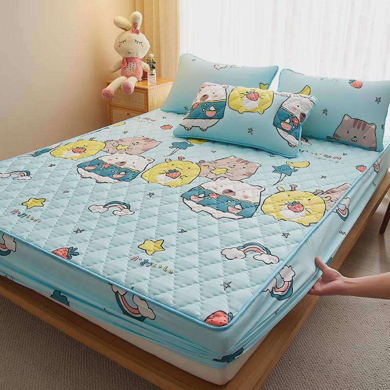 w1tr防水床笠隔棉罩2024新款夹尿床床垫保护套防尘床单儿童隔尿垫