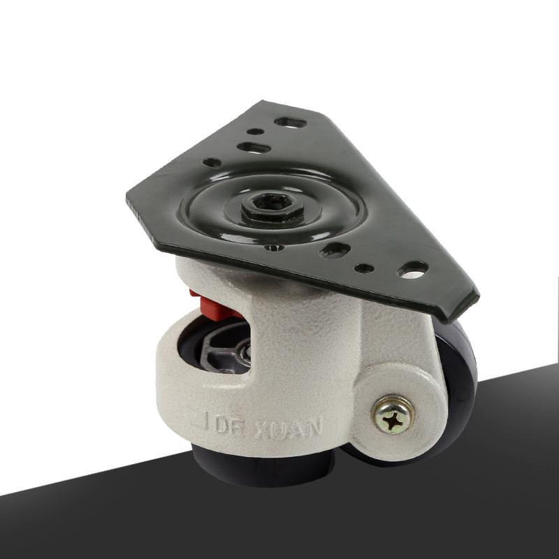 万向轮轮铝型材专用脚轮dx-60f80f水平调节脚轮静音平板支撑福马