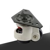 万向轮轮铝型材专用脚轮dx 60f80f水平调节脚轮静音平板支撑福马