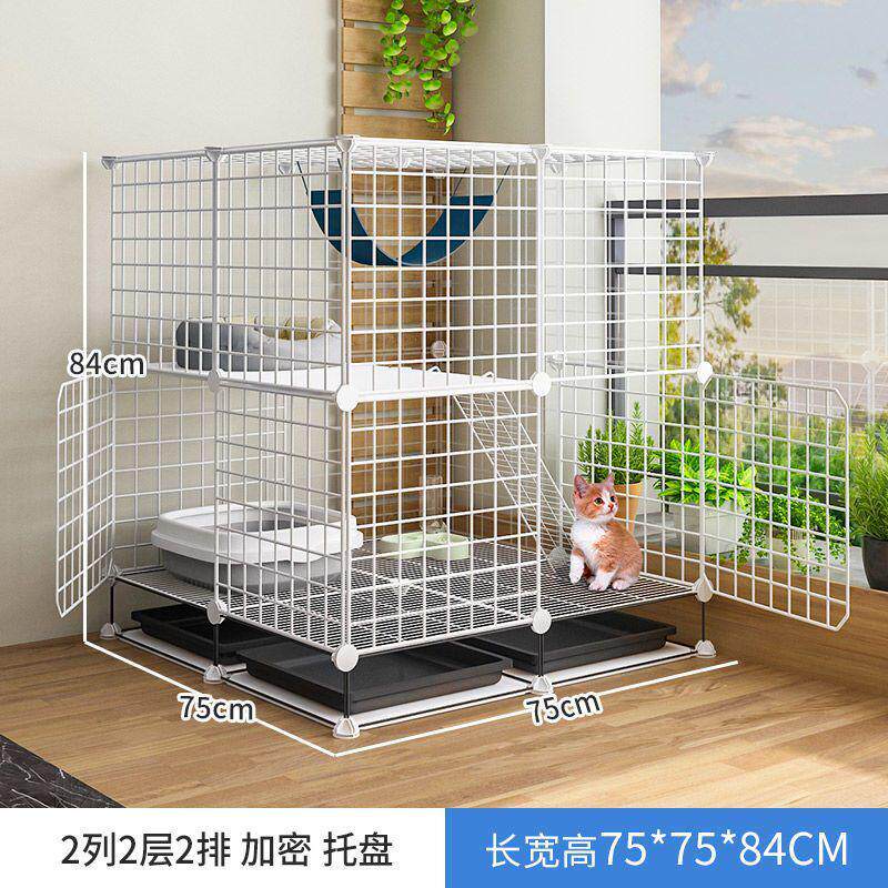 猫笼子两层家用超大自由空间室内带小型一体厕所成年猫咪幼猫别墅