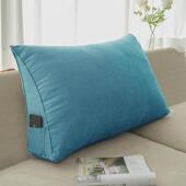 三角沙发靠垫护腰床头大靠背长方形靠背垫靠枕床上长方形软包靠垫