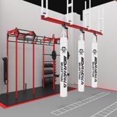 沙袋支架拳击架移动格斗健身拳击厂家直发 轨道式 新款 可吊式