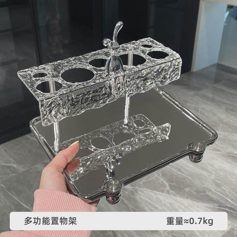 轻奢牙刷架子洗漱杯置物架卫生间台面漱口杯套装刷牙杯牙缸收纳架