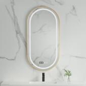 触摸屏led椭圆直供带框卫生间防雾浴室镜带灯化妆镜壁挂式 智能镜