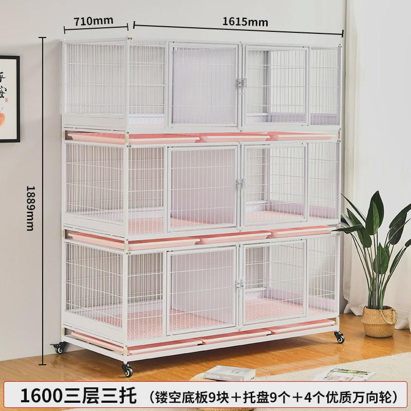 小胖子笼具猫笼猫繁育笼猫笼子三层猫舍繁殖笼兔笼鸽笼猫咪繁育笼