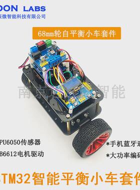 STM32两轮平衡小车 370大功率电机 双轮自平衡机器人套件PID调参