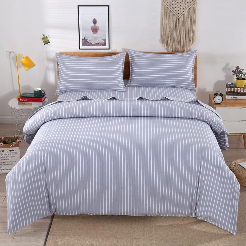 6BUJ山东老粗布四件套纯棉100全棉床单被套加厚上海棉麻亚麻精品