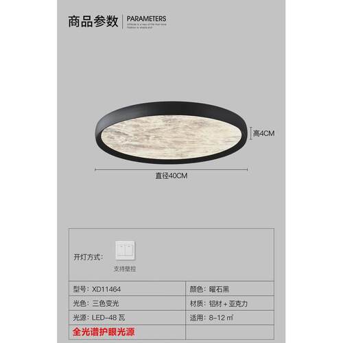 云雾客厅吸顶灯高级意式极简2024新款大气现代简约无缝隙客厅主灯