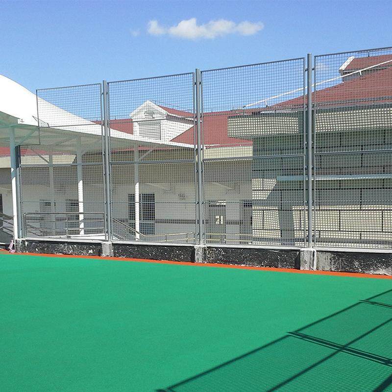 球场护栏网多规格运动场来批发铁丝球场保护围栏可制作铁丝网图