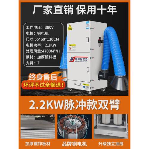 ll移动式除尘打磨抛光集尘器粉尘滤芯布袋收集器工业用脉冲设