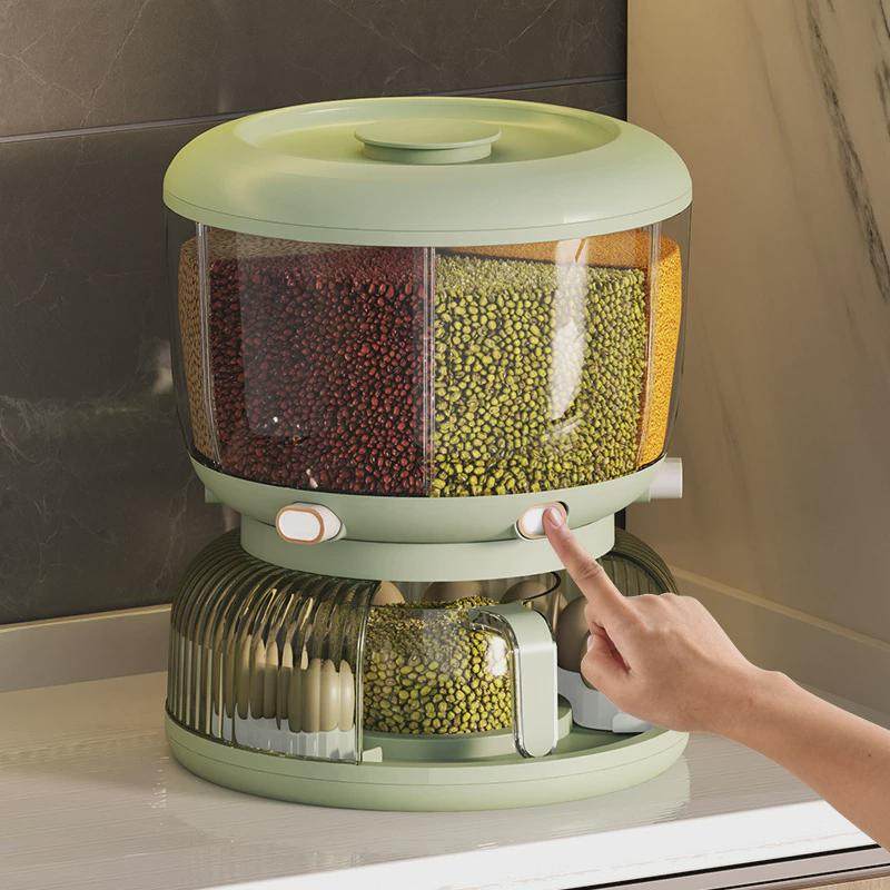 家用防虫防潮密封储米箱分隔杂粮桶可旋转大容量米大米存储米缸,畜牧/养殖物资,特种养殖设备,淘宝优惠券,粉丝福利购,淘宝优惠卷