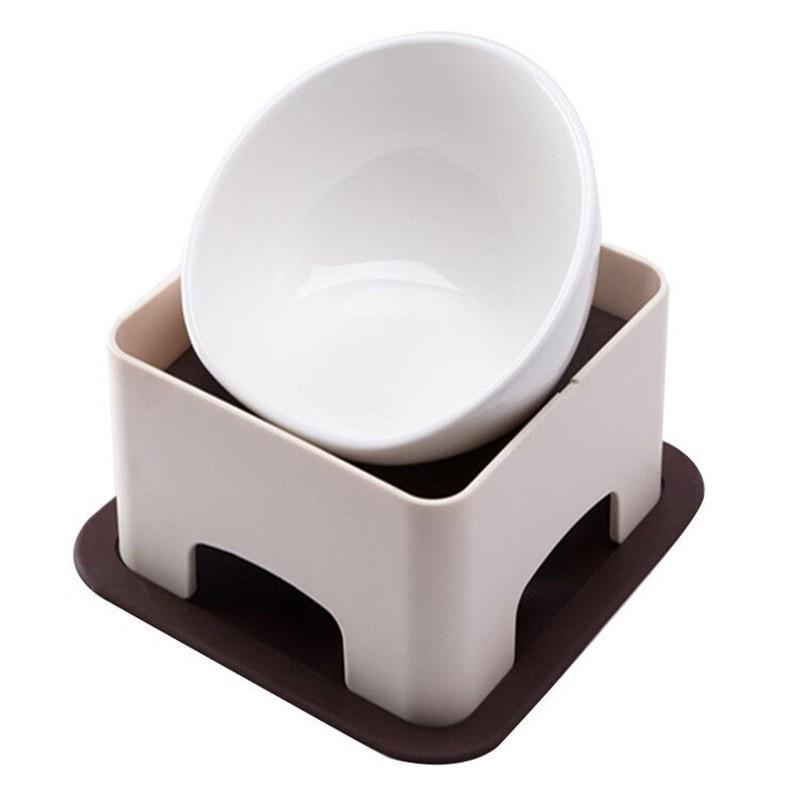 宠物陶瓷碗狗碗狗食盆狗盆可调节陶瓷斗牛碗配防滑升降宠物餐桌