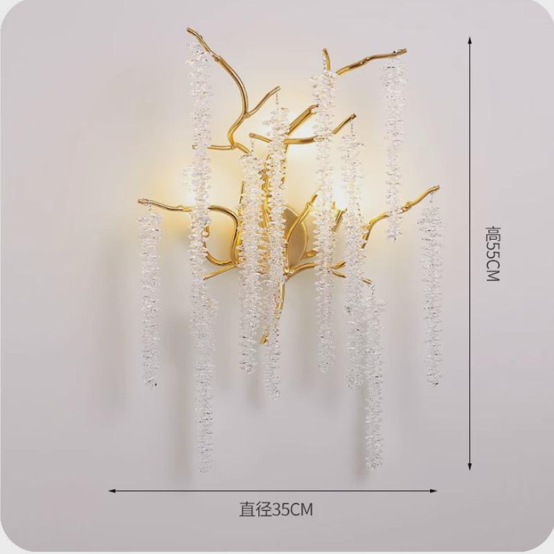 轻奢水晶灯客厅灯餐厅主灯大厅卧室灯跨境八角珠流苏枝形吊灯护眼