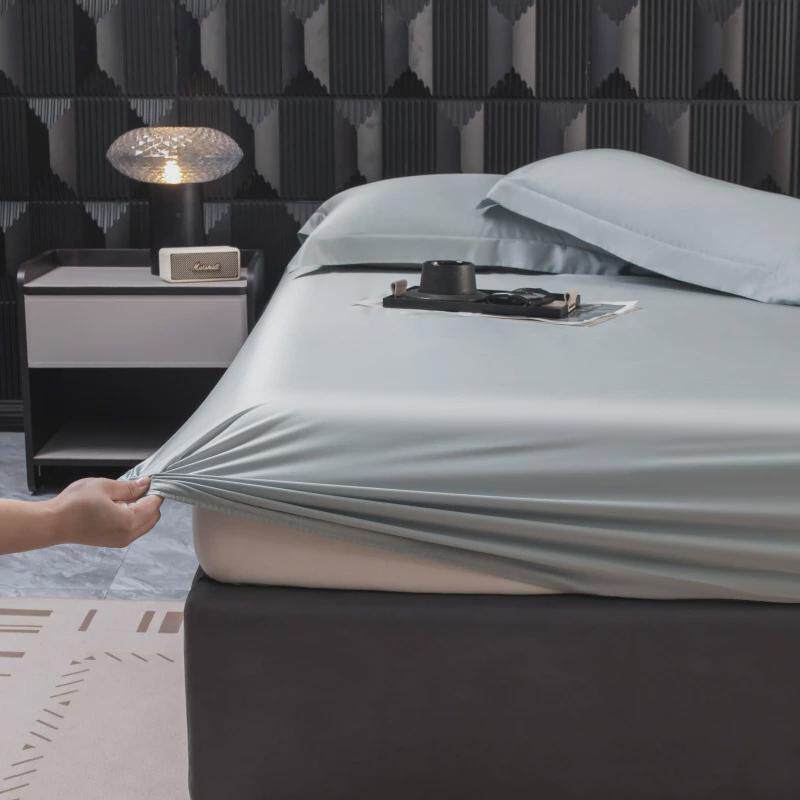夏季新款100支天丝罩冰丝席梦思床垫保护套防尘全包床单床笠单件