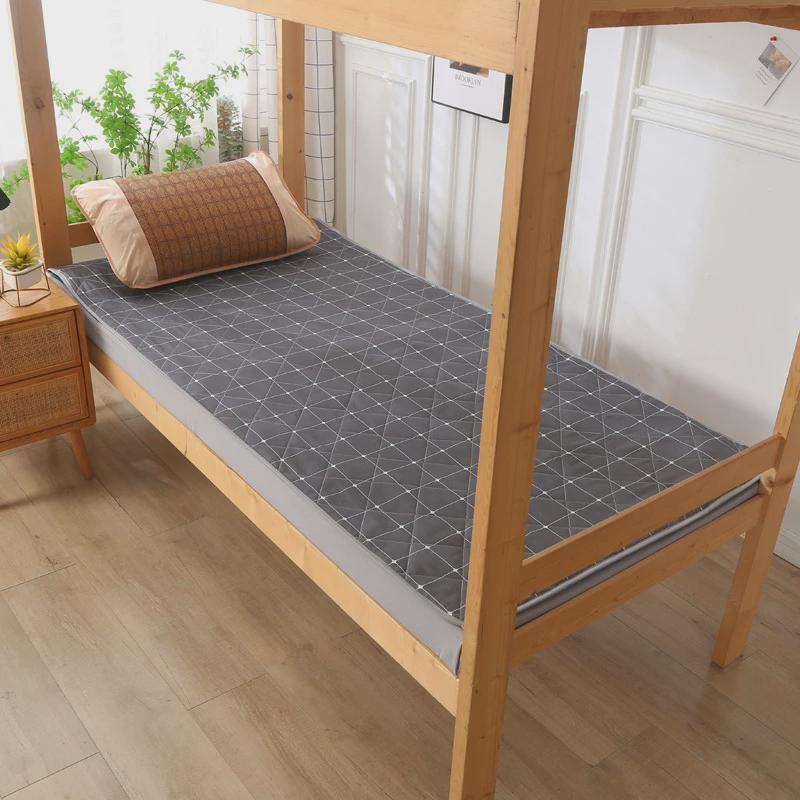 薄款AB双面藤席凉席夹棉可两用床垫床褥学生宿舍家用成人款