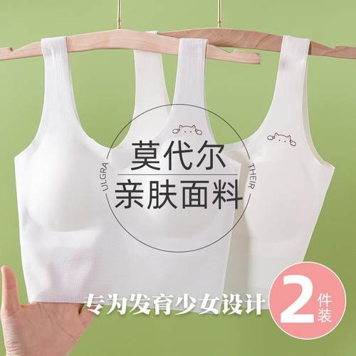 女童内衣高初中学生女少女青春发育期运动女孩大童无痕文胸小背心