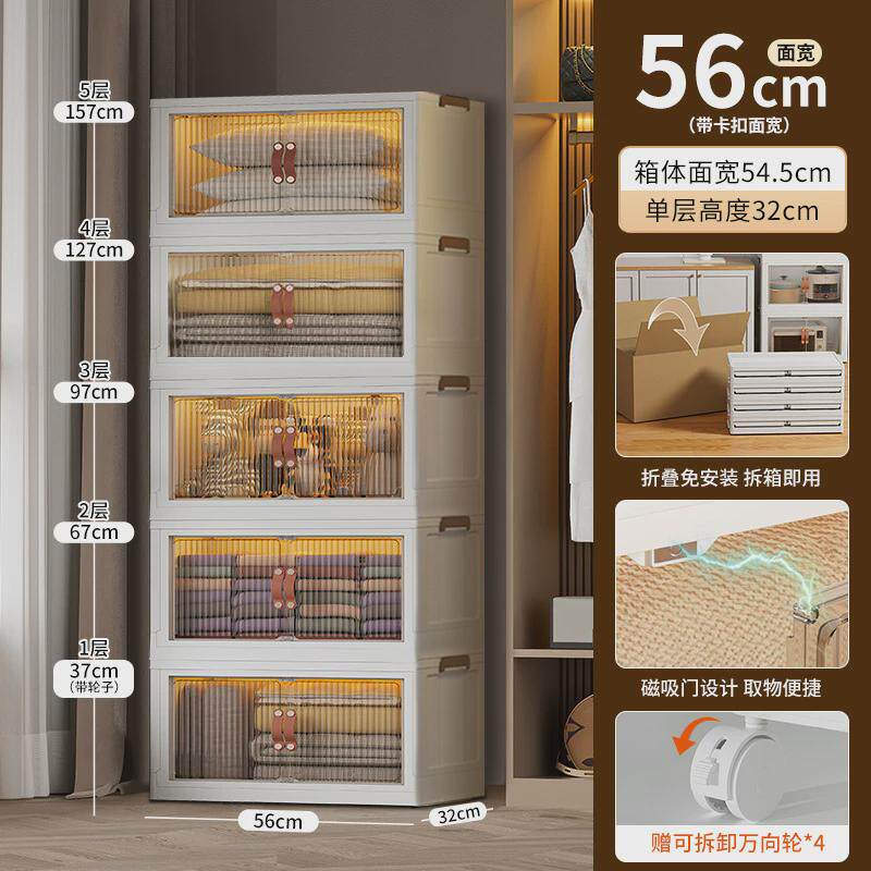 X1AW飘窗收纳柜矮柜子窗台书架置物箱放杂物地柜适合放阳台储物