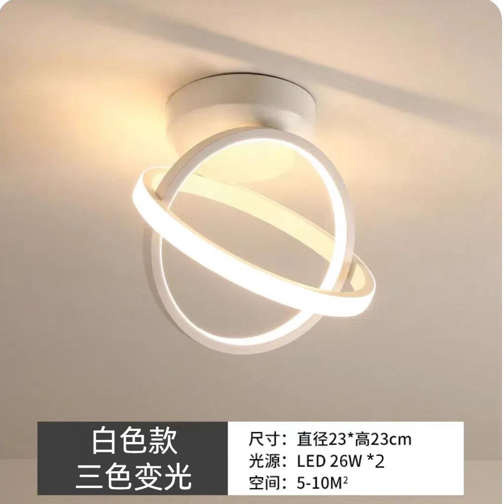 led吸顶灯过道灯吸顶灯过道现代简约亚克力走廊硅胶铁艺铝材玄关