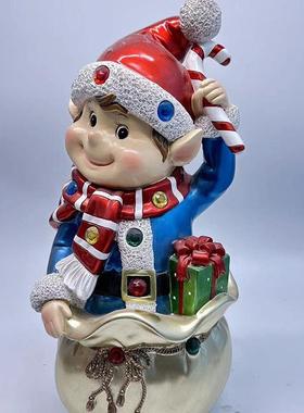 圣诞老人圣诞雪人树脂雪人树脂摆件圣诞工艺品圣诞摆件跨境新品