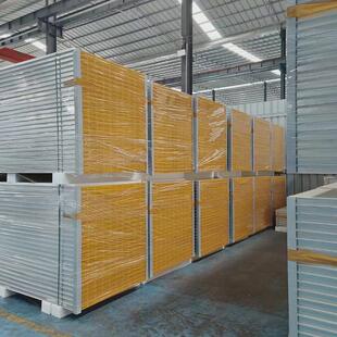 防火镁夹芯板中空玻镁彩钢板隔墙板玻镁玻阻燃板车间净化包送货