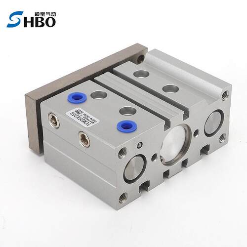 带导杆大推力三轴三杆气缸TCM/MGPM63/80/100*20/30/40/50/75/125