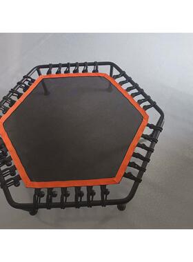 112cm室内健身蹦床45英寸弹力绳跳床源头工厂六角小孩扶手跳床