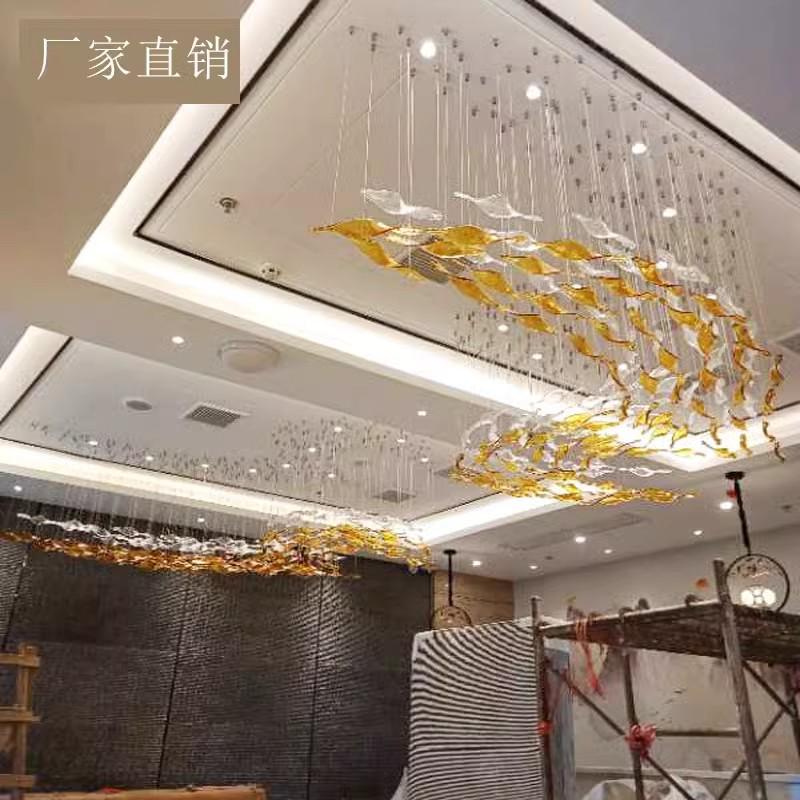 天亨天花挂件酒楼酒店大堂商场艺术灯售楼部工程装饰创意水晶吊灯