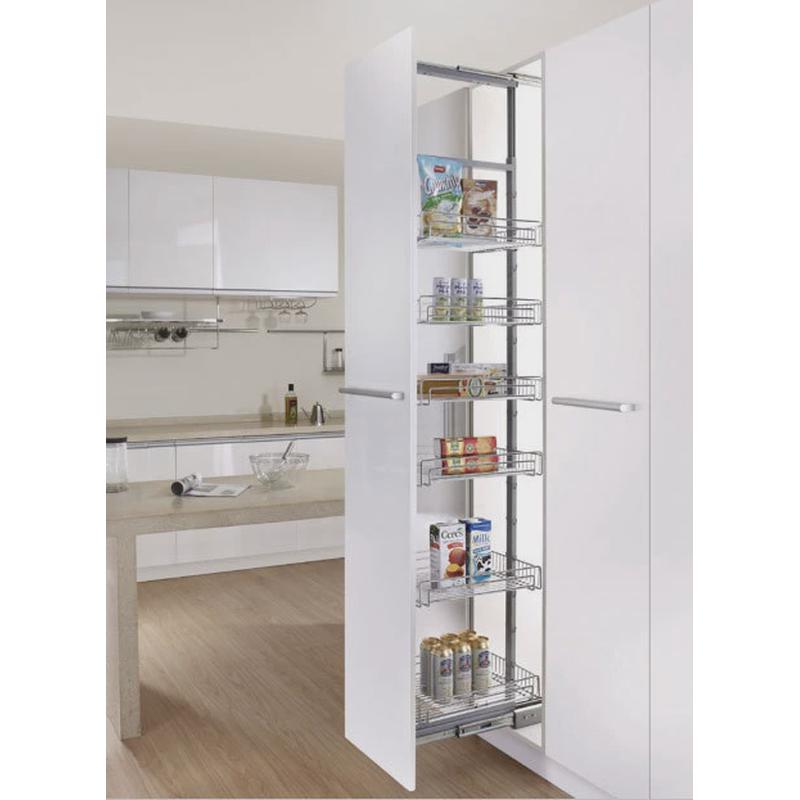 热销不锈钢高柜侧拉篮高深侧拉大怪物多层储藏高柜厨房橱柜高伸窄