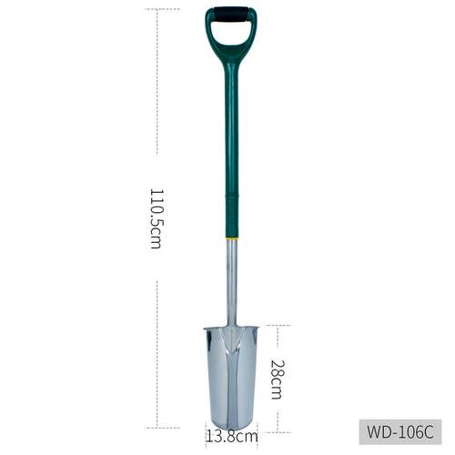 加厚铁锹铁锨农用不锈钢家用种菜种花工具铁铲铲子园艺户外挖土锹