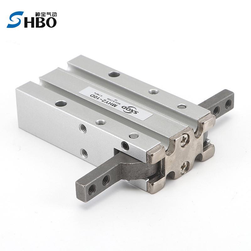 热销手指气缸SMC型180度开闭机械手小型气动MHY2-10D/16d/20D/25D