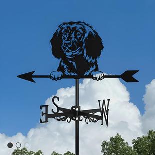 风向标装饰带田院工艺品轻奢户外风向标美式屋顶摆件装饰品