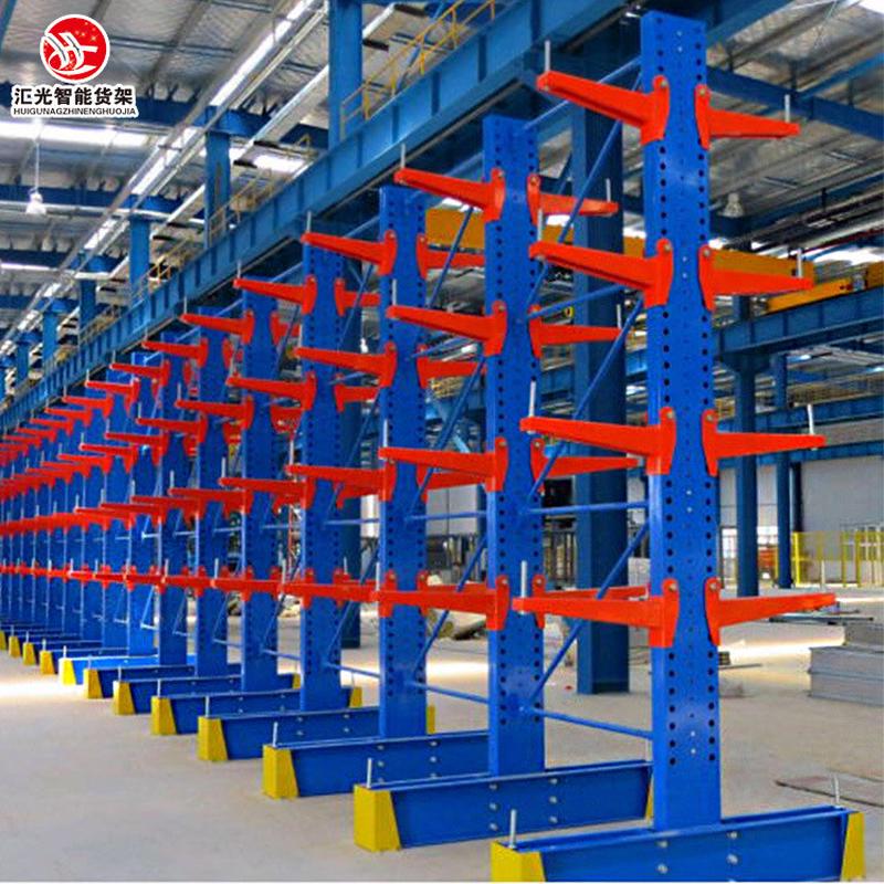 仓储悬臂货架货架单双面悬臂货架仓库悬臂式管材悬臂货架钢材货架