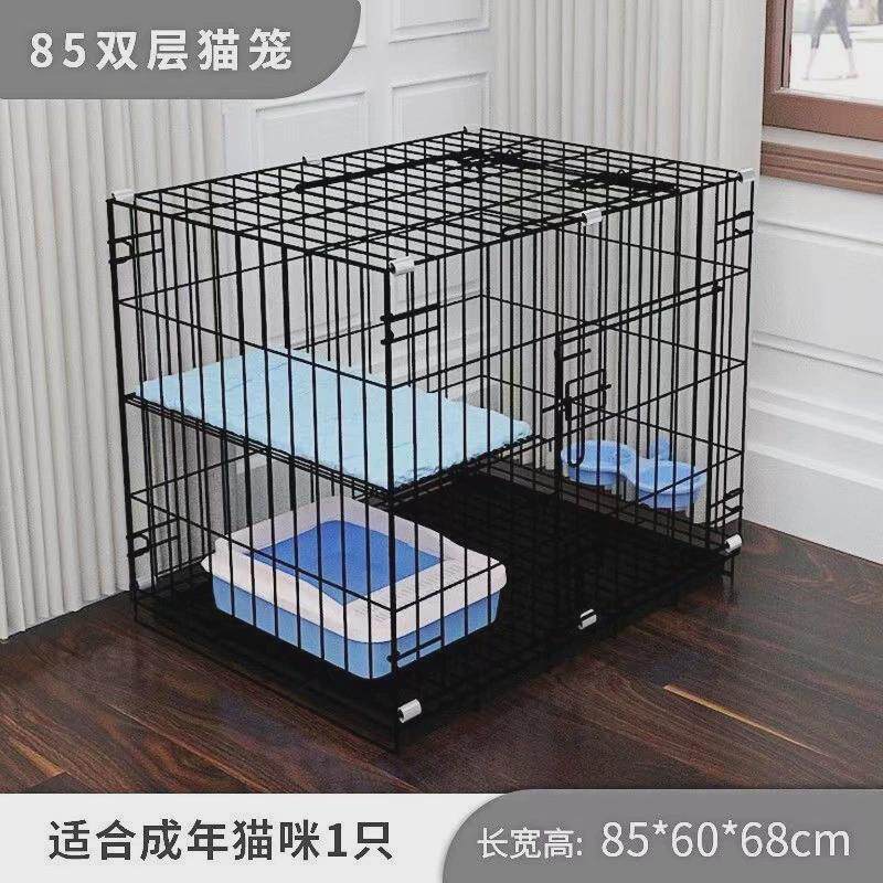 猫笼超大加粗加厚三层大自由空间猫咪笼子可折叠笼子别墅带厕所