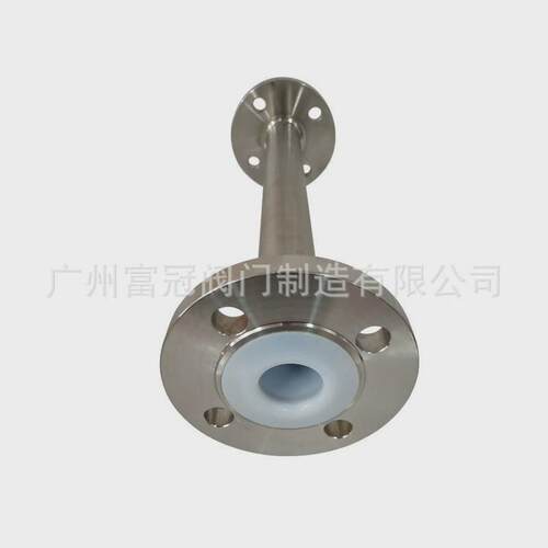 模压四氟法兰直管f46衬氟直管直管衬ptfe管道聚四氟衬里钢