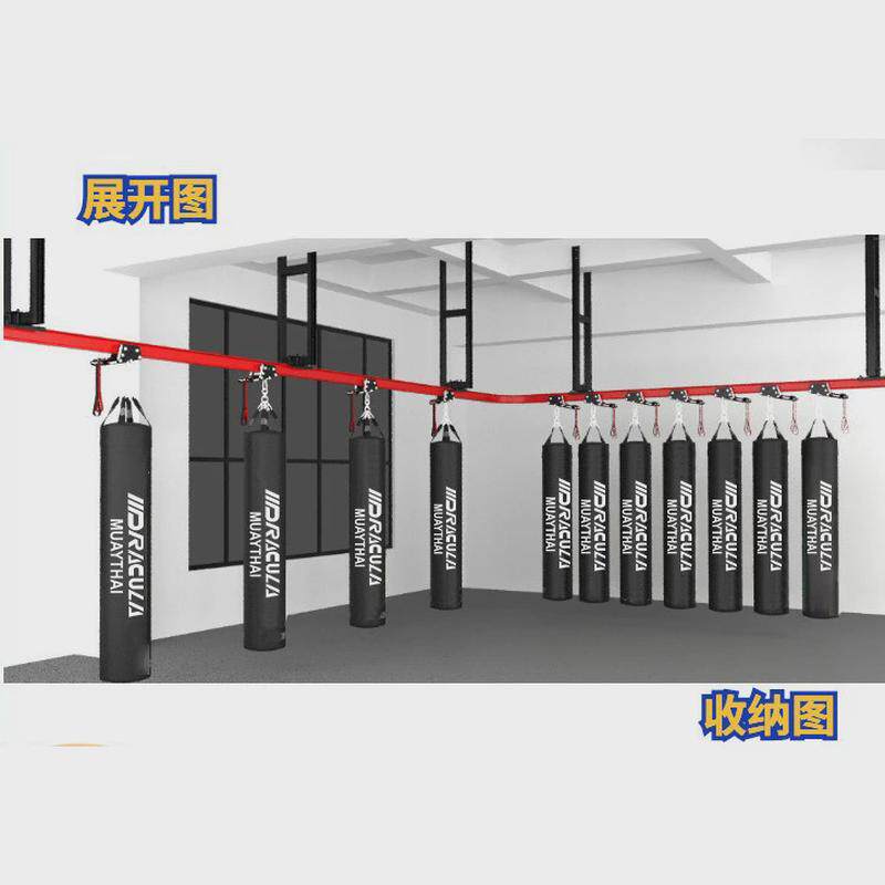 新款可移动轨道式沙袋支架拳击架吊式格斗健身拳击厂家直发