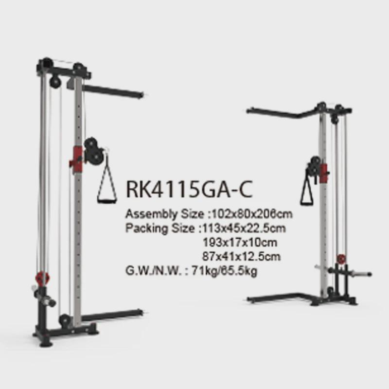 卧推架健身房深蹲架多功能综合训练器一体多人飞鸟龙门架健身器材