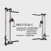 卧推架健身房深蹲架多功能综合训练器多人一体健身器材龙门架飞鸟